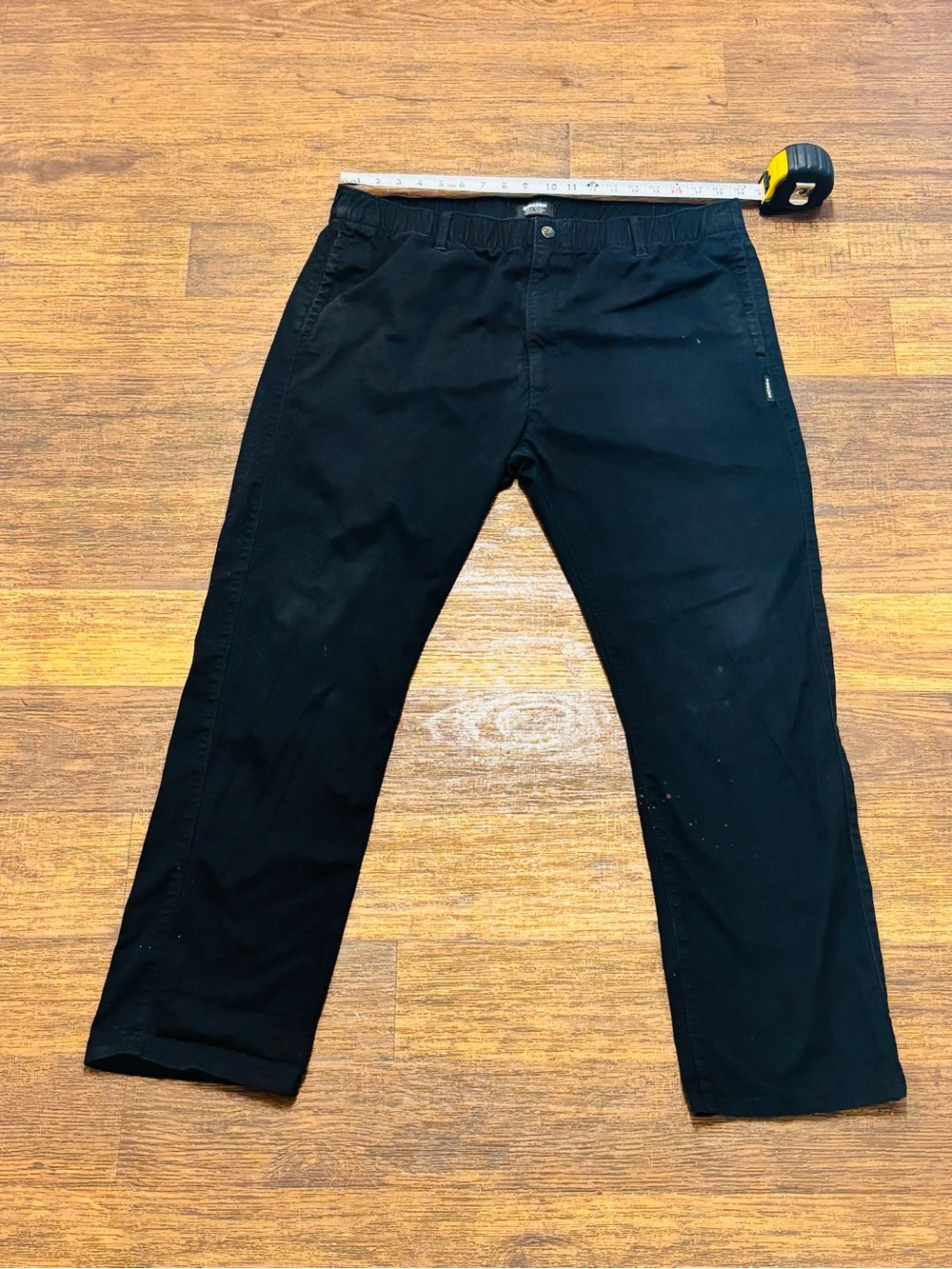 Black Straight-Leg Pants